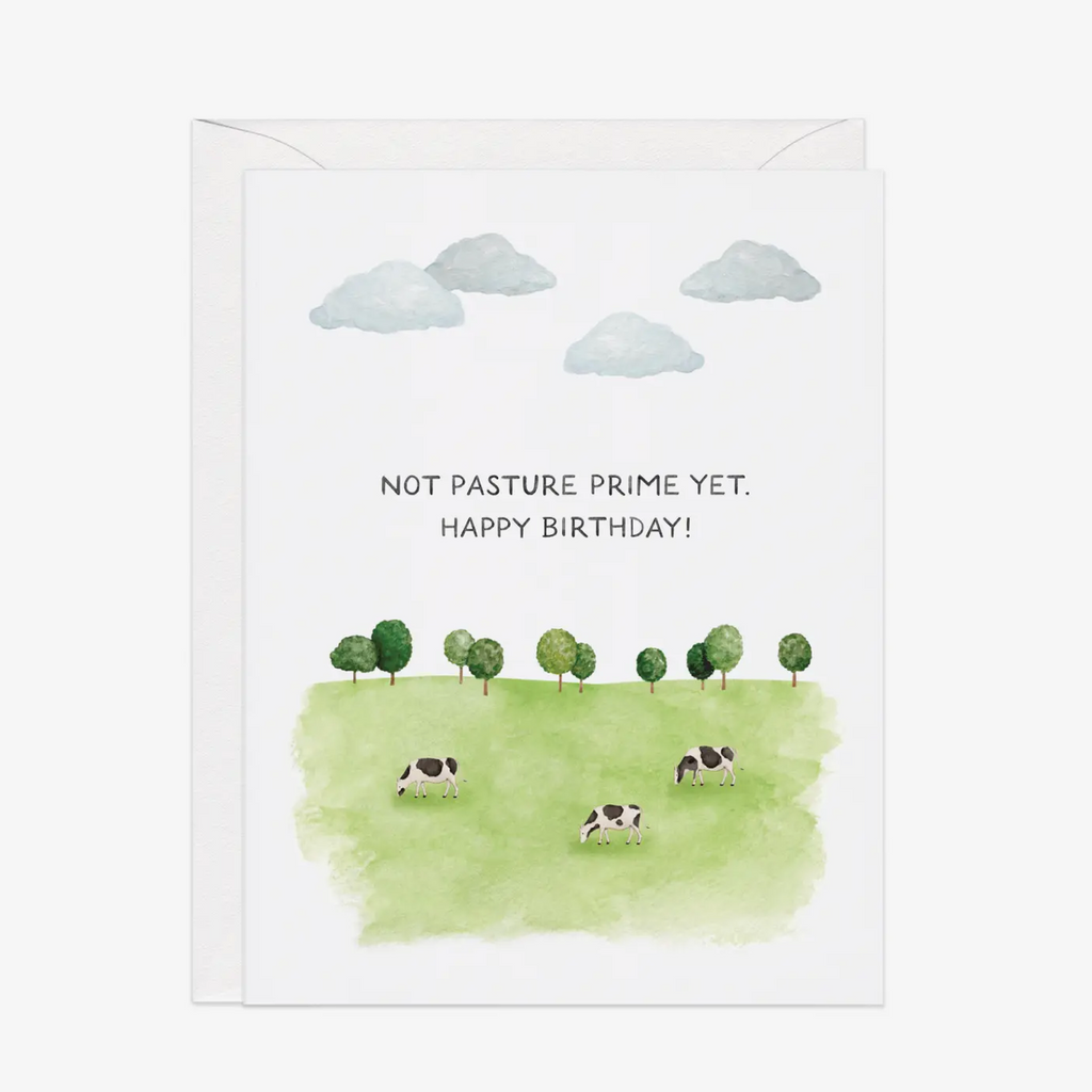 Funny Cow Pasture Birthday Card