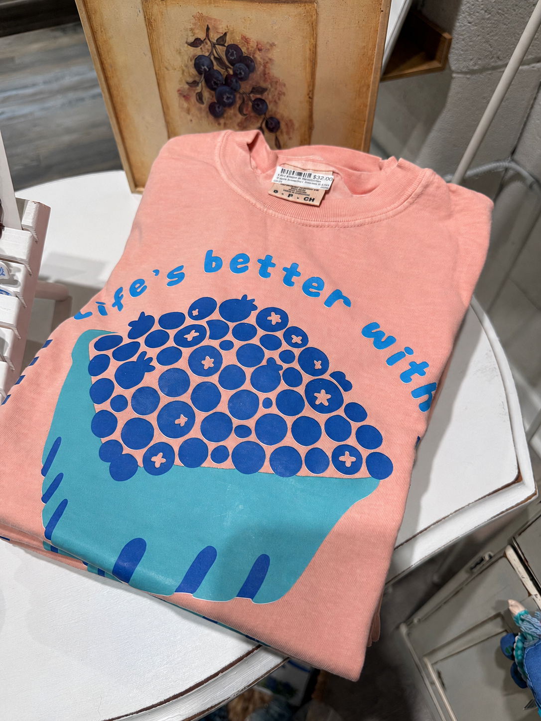 Life’s Better with Blueberries Comfort Colors T-shirt