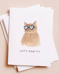 "Let's Paw-ty" Celebration Card