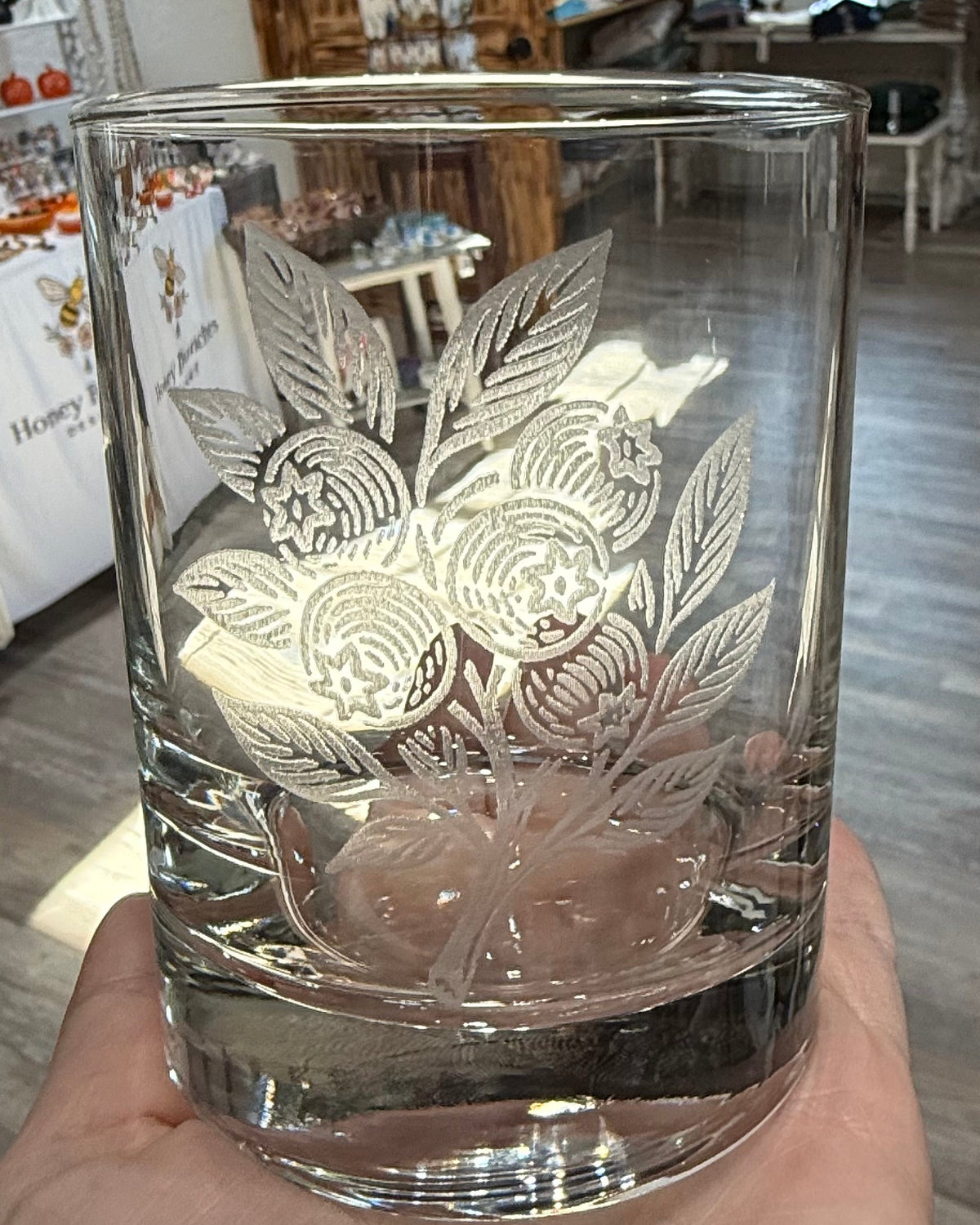 Blueberry Whiskey Glass