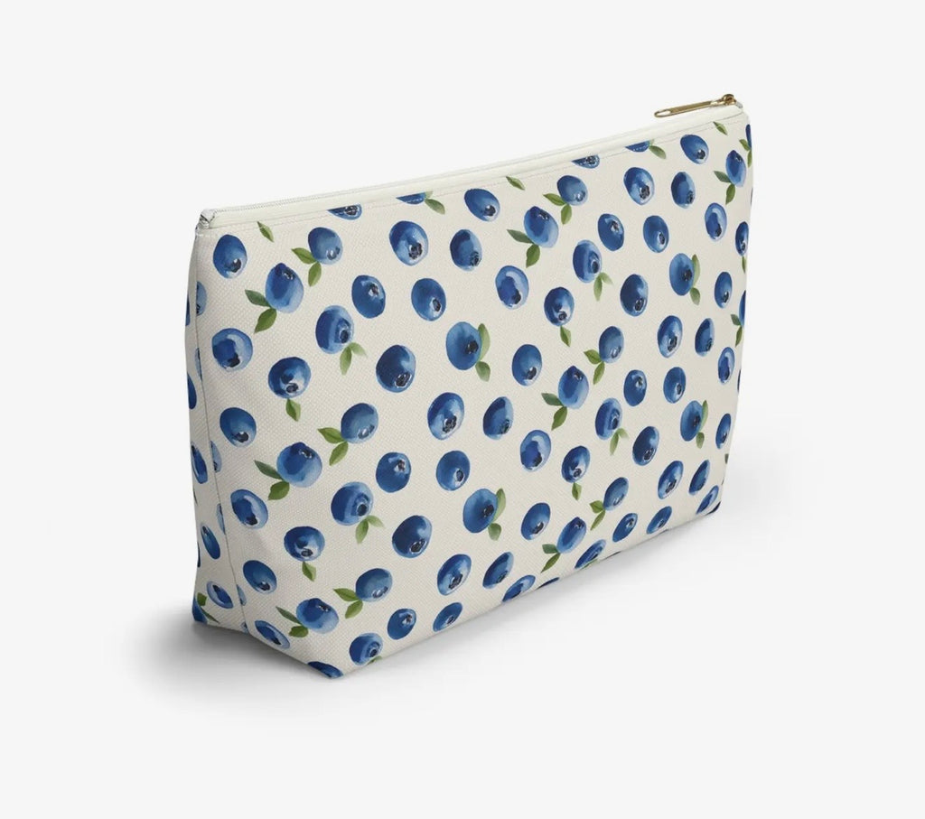 💙 Blueberry Zipper Makeup Pouch