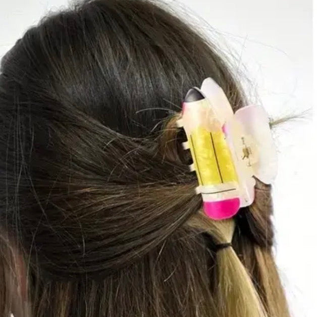 Mini Pencil Hair Claw Clip