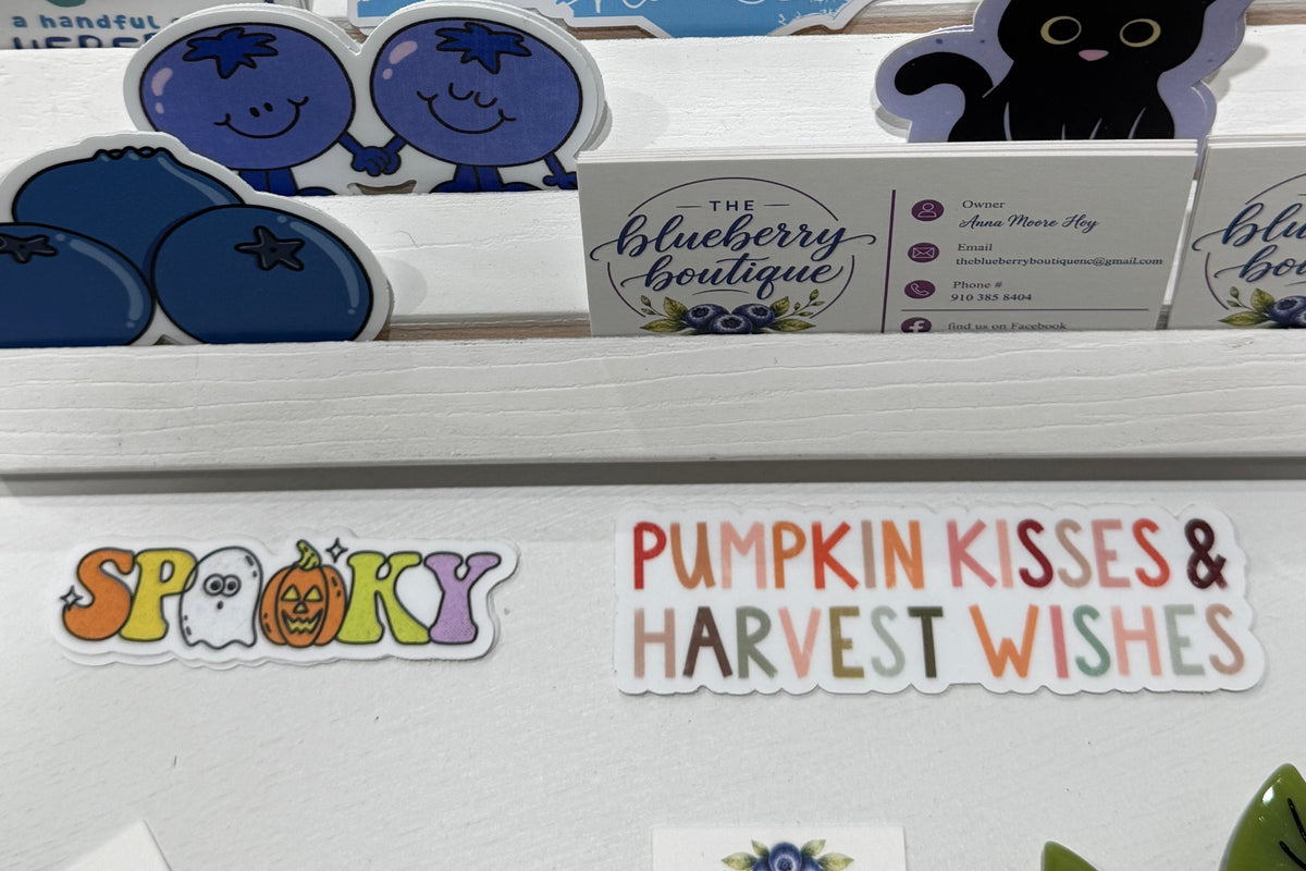 Pumpkin Kisses Harvest Wishes Sticker