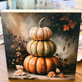 Pumpkin Stack Mini Wood Block