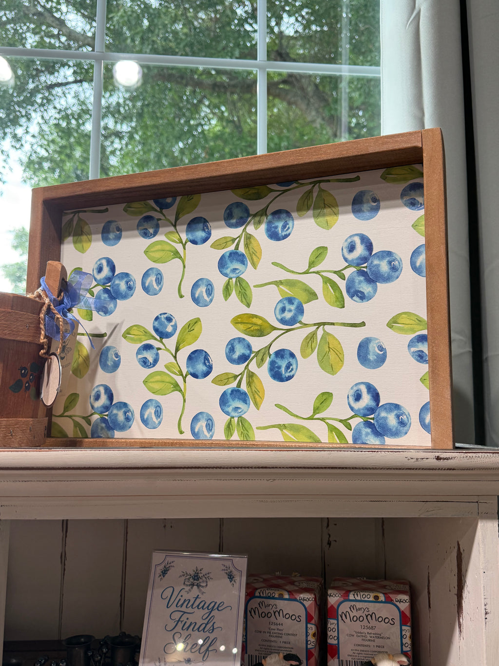 Blueberry Wooden Serving Tray