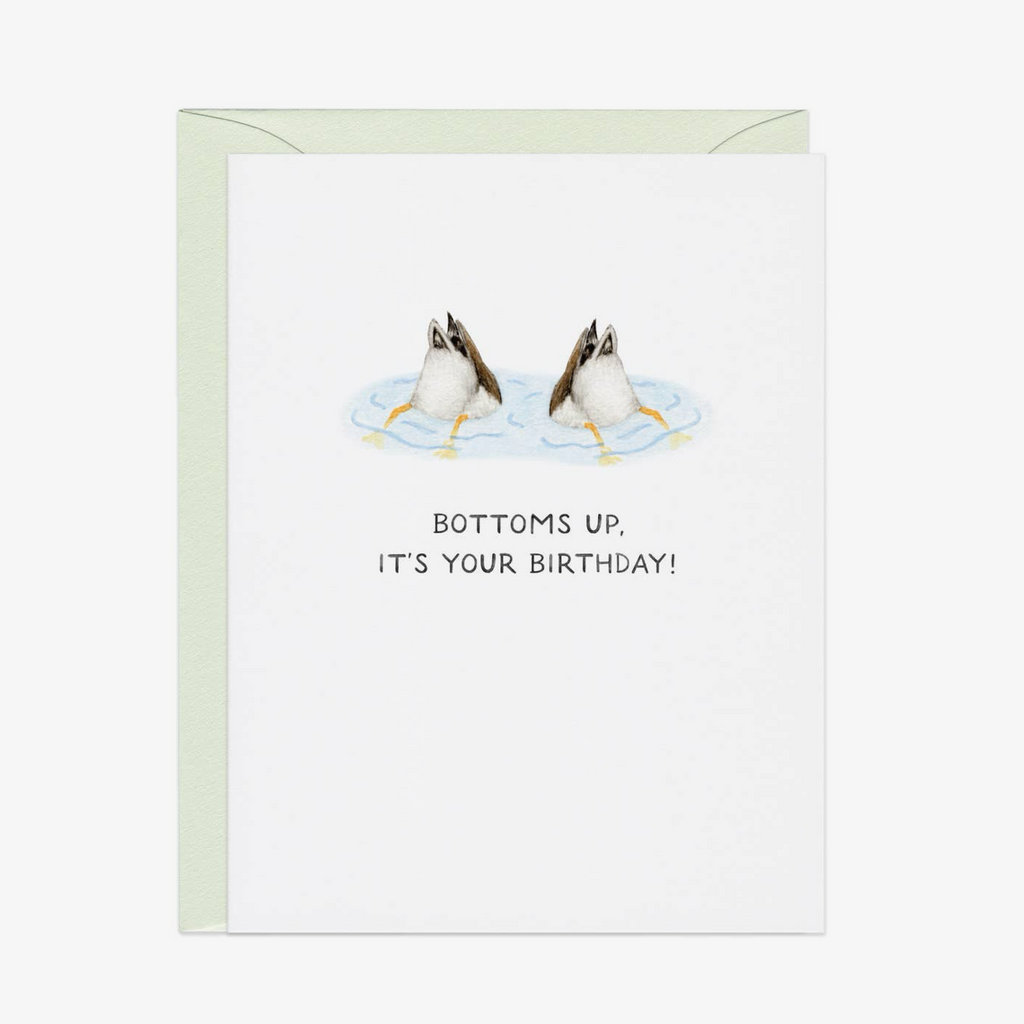 "Bottoms Up" Birthday Card