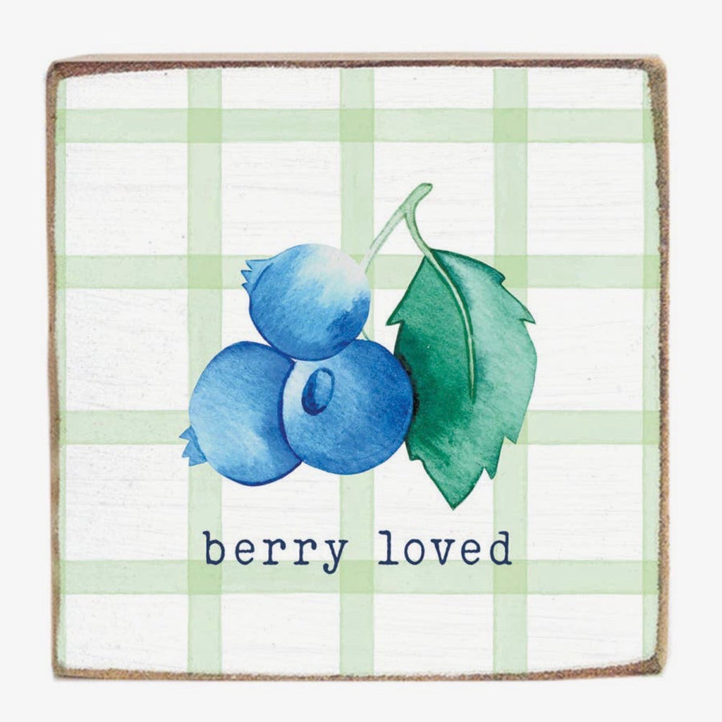 🫐Berry Loved Wooden Decor Block