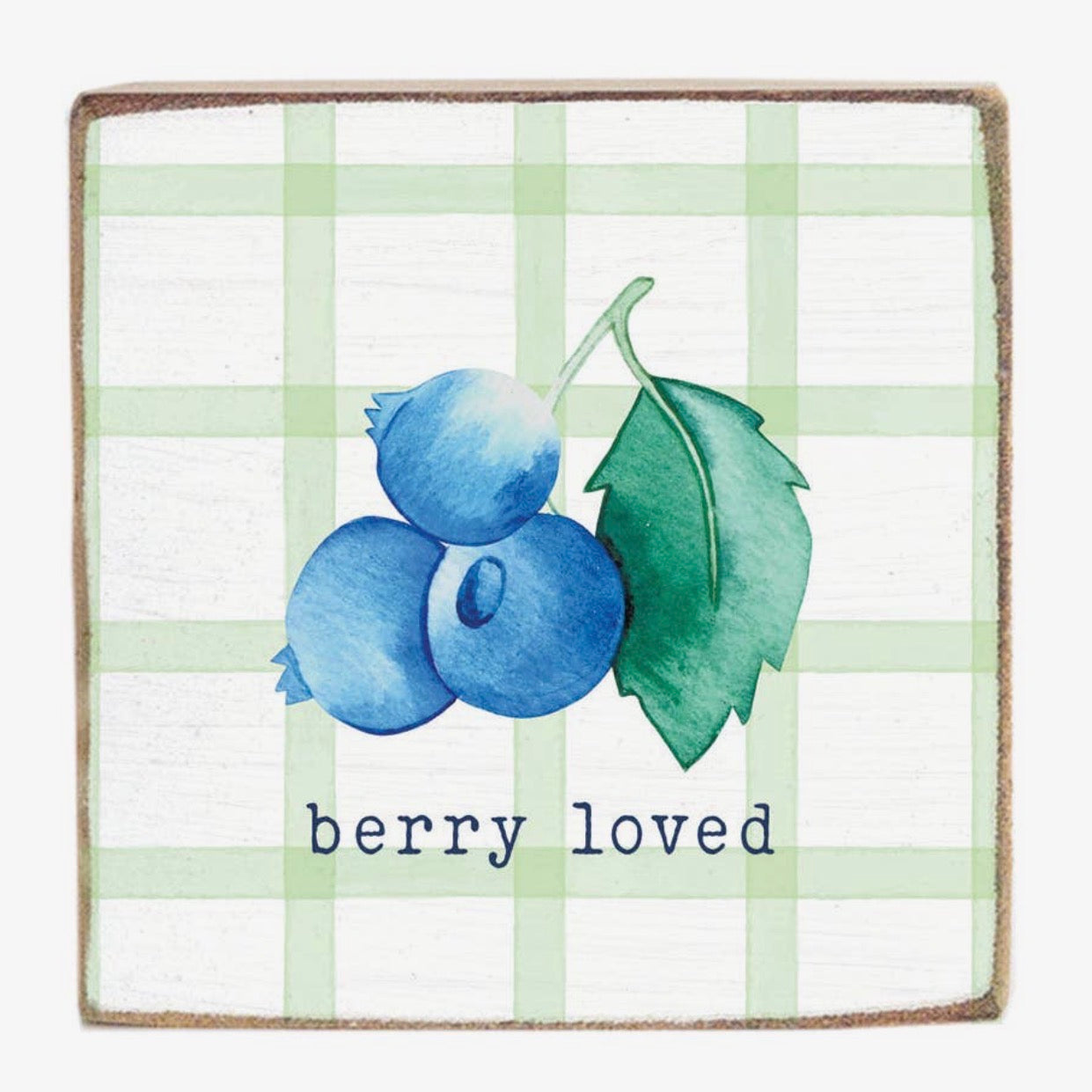 🫐Berry Loved Wooden Decor Block