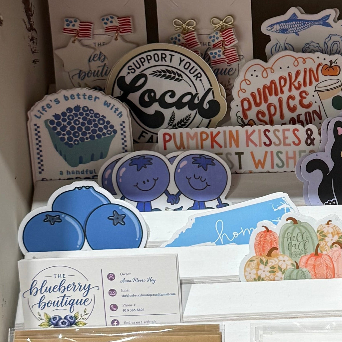 Blueberries Holding Hands Sticker