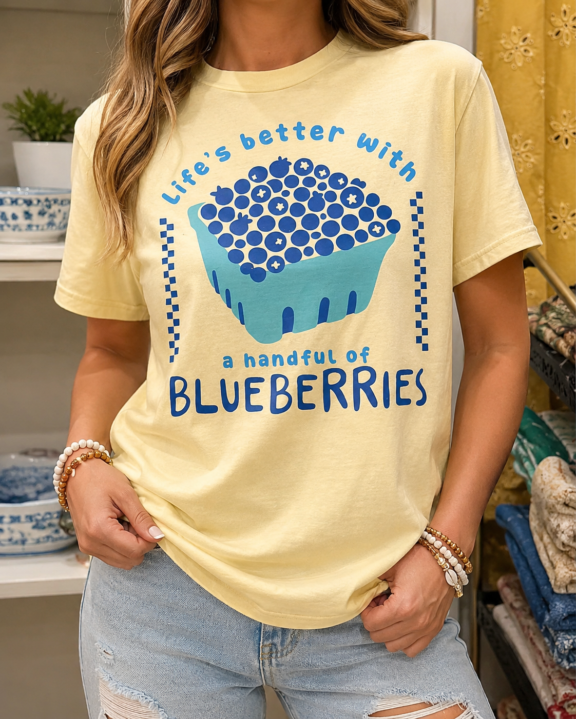 Life’s Better with Blueberries Comfort Colors T-shirt