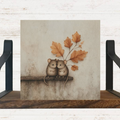 Fall Tiny Mice Mini Wood Block