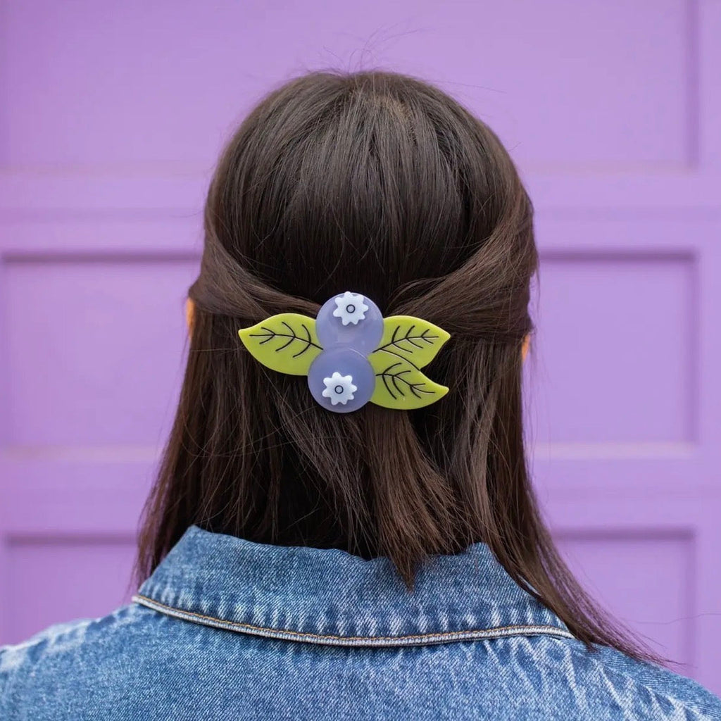 Blueberry French Barrette