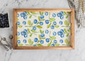 Blueberry Wooden Serving Tray