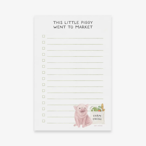 "This Little Piggy" Grocery Notepad