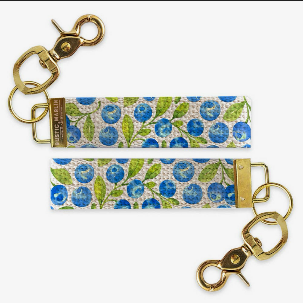 Very Berry Blueberries Keychain
