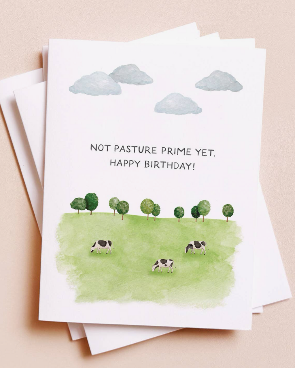 Funny Cow Pasture Birthday Card