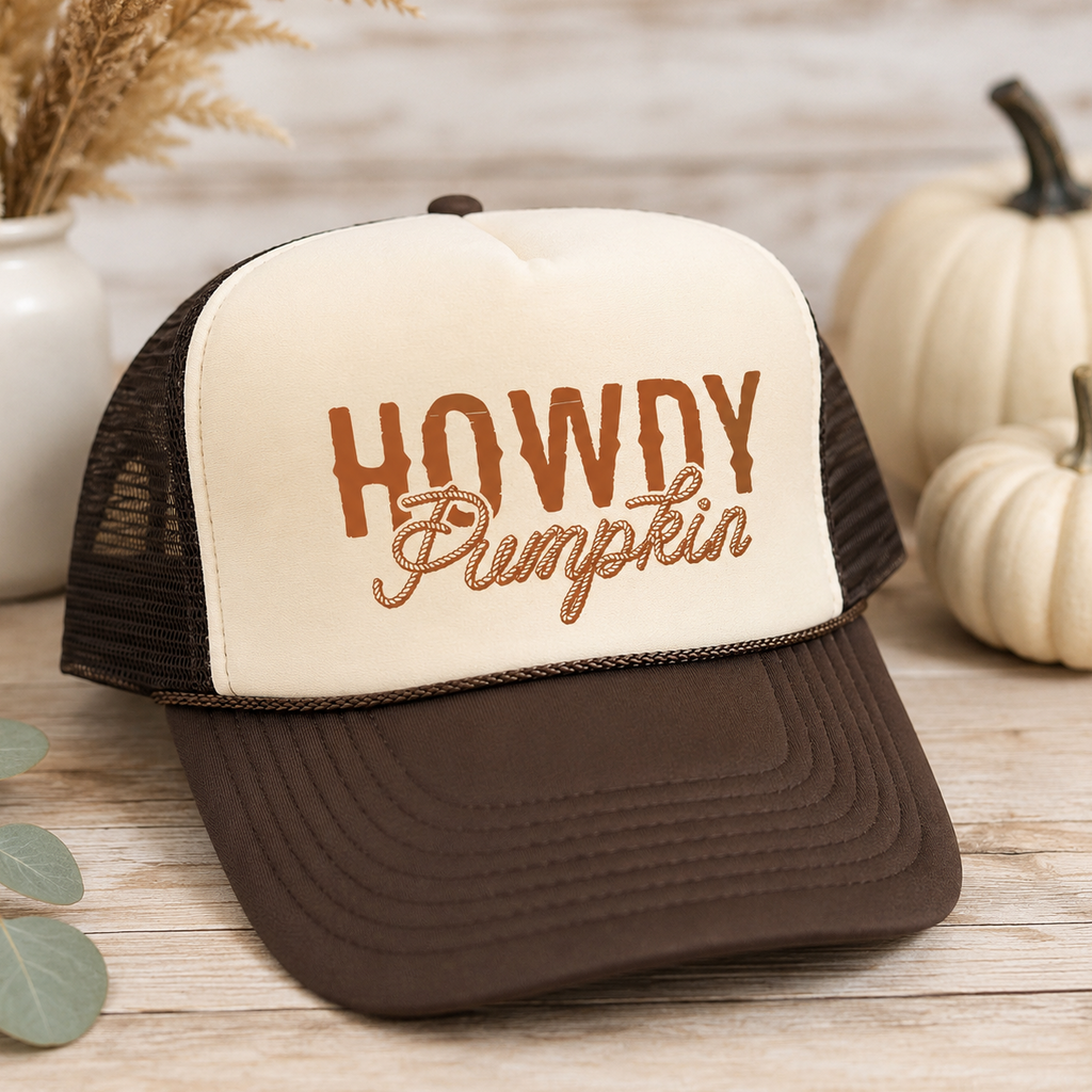 Howdy Pumpkin Trucker Hat