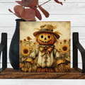 Fall Scarecrow Mini Wood Block