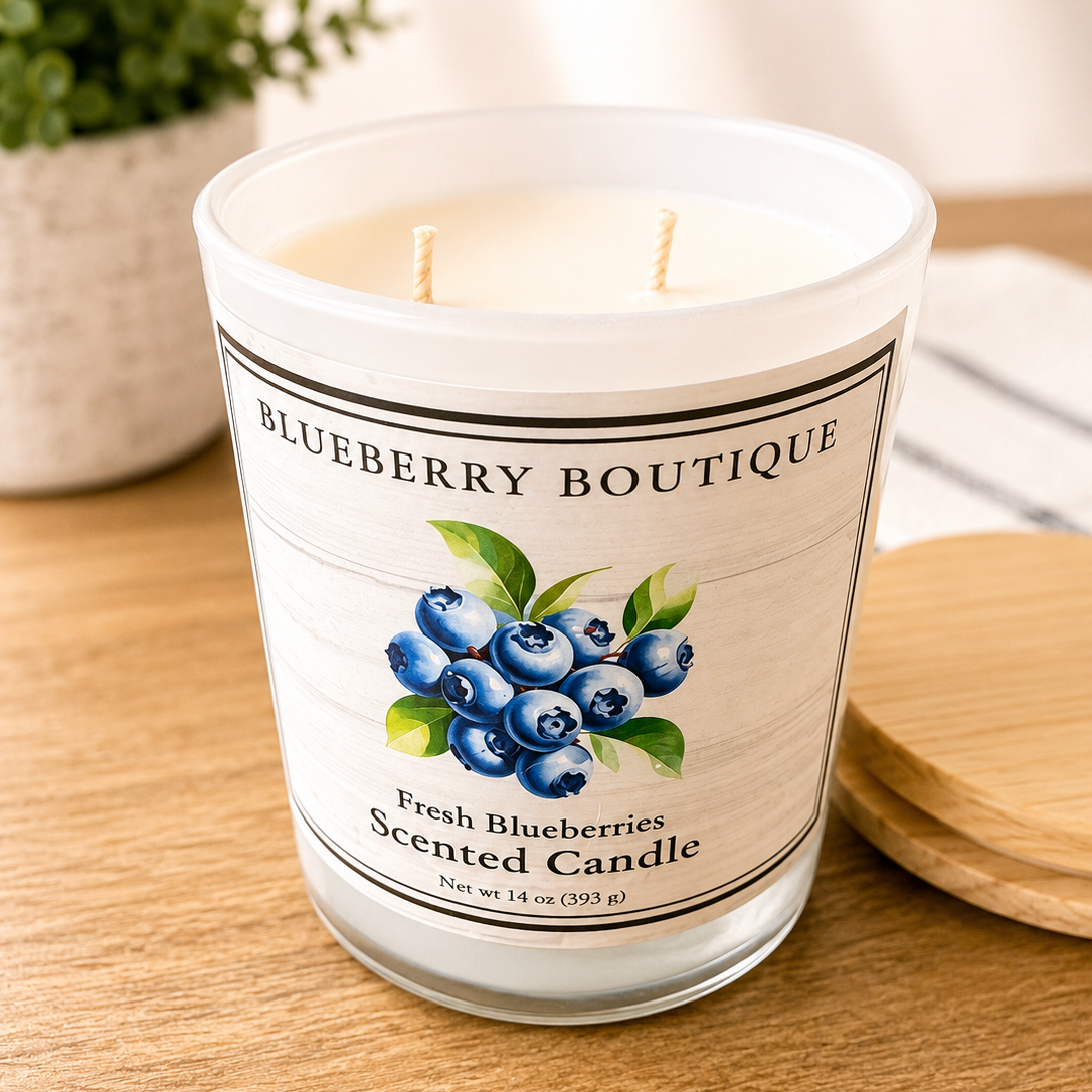 Blueberry 100% Eco Soy Candle