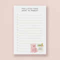 "This Little Piggy" Grocery Notepad