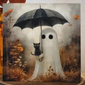 Rainy Day Ghost Mini Wood Block
